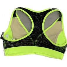 TOP TRINYS COM RENDA - AMARELO NEON